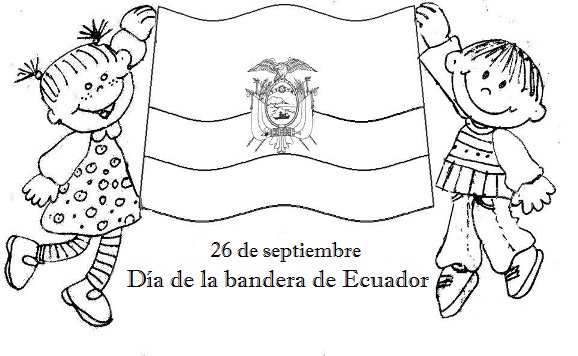 Bandera Del Ecuador Para Colorear Bandera De Ecuador